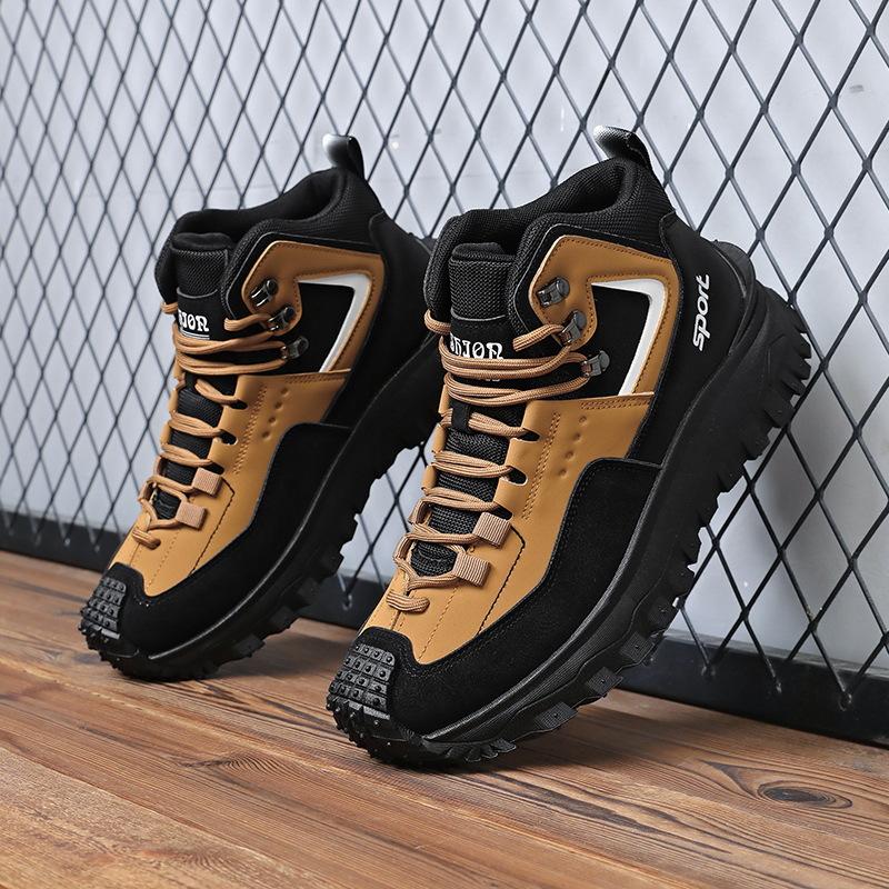 Mens Fashion Trainers - Men's Wide Width Hiking Shoes Non-Slip