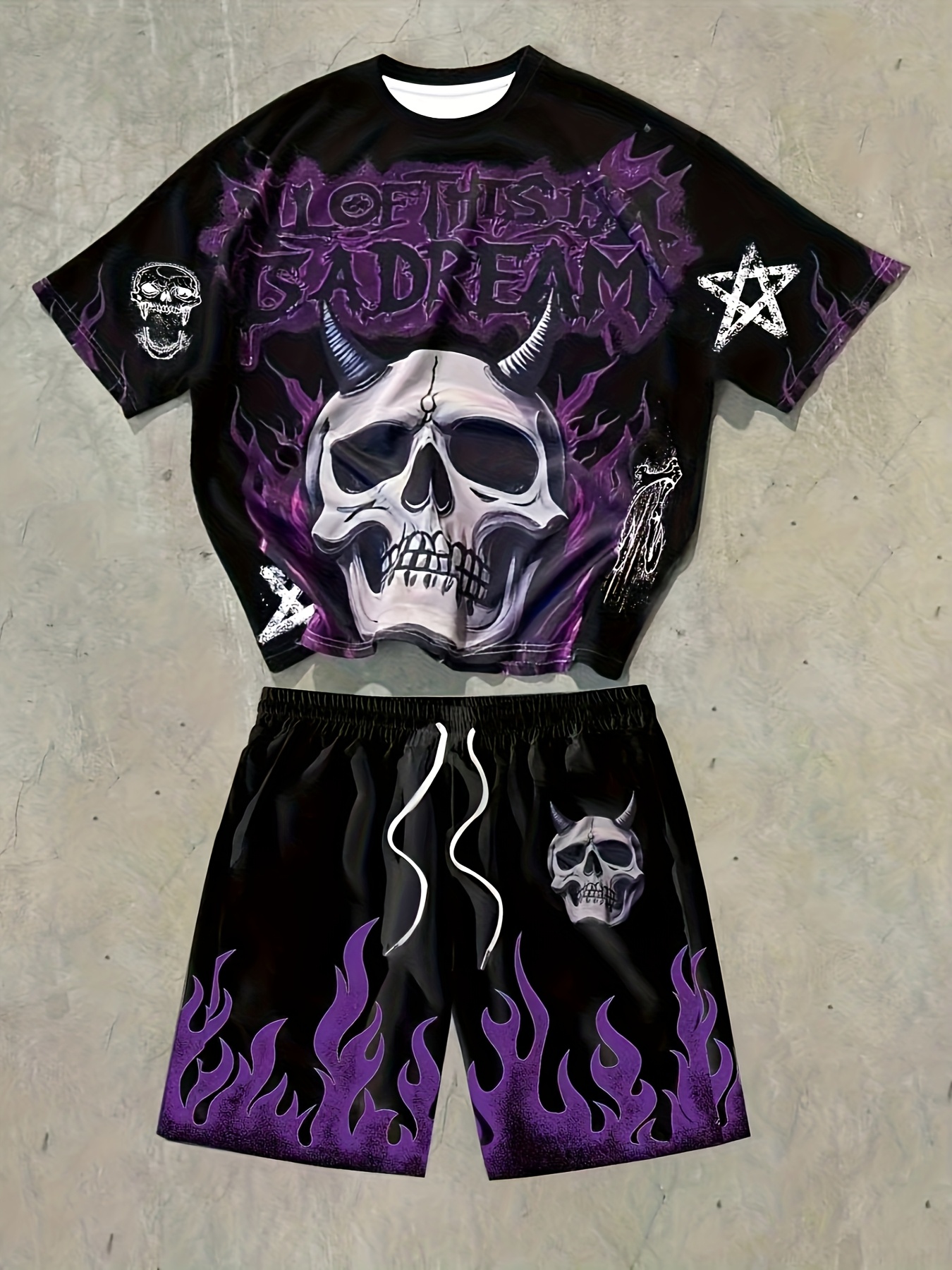 Mens Fashion Clothes - Hot Selling men's New Skull Letter