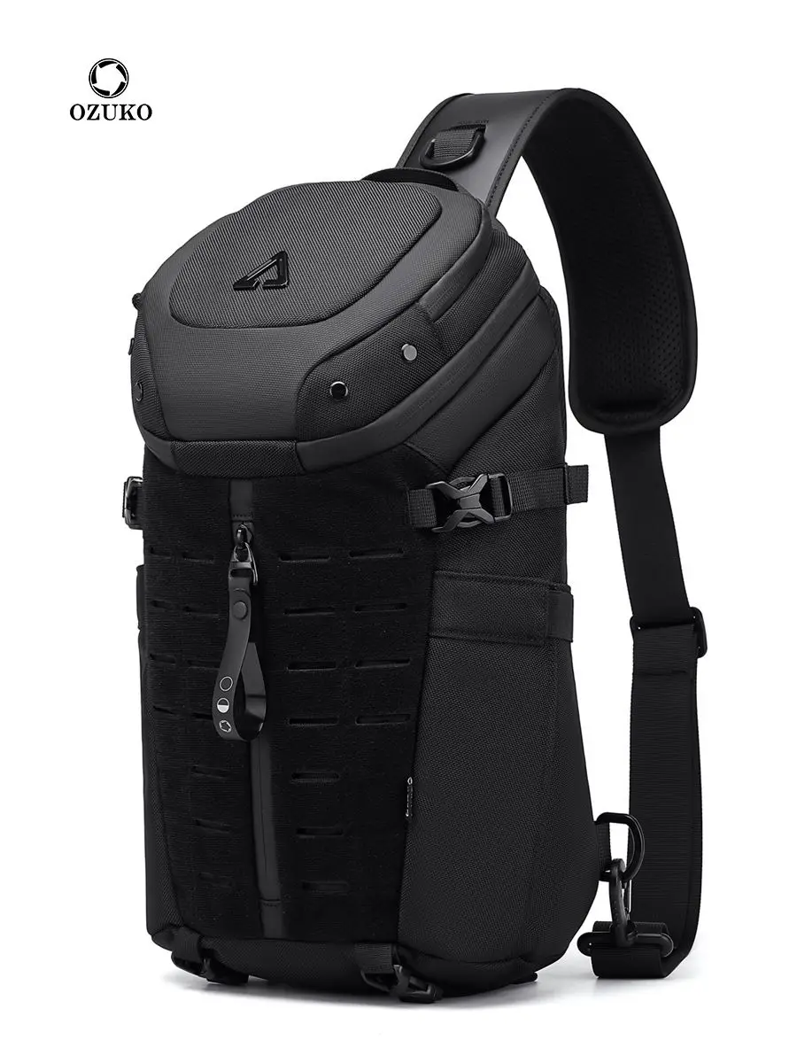 Men Fashion Key - OZUKO Men Chest Bag Waterproof Crossbody