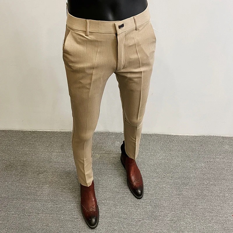 Formal Trouser Stretch - Men Suit Pants Formal Trousers Pantalone