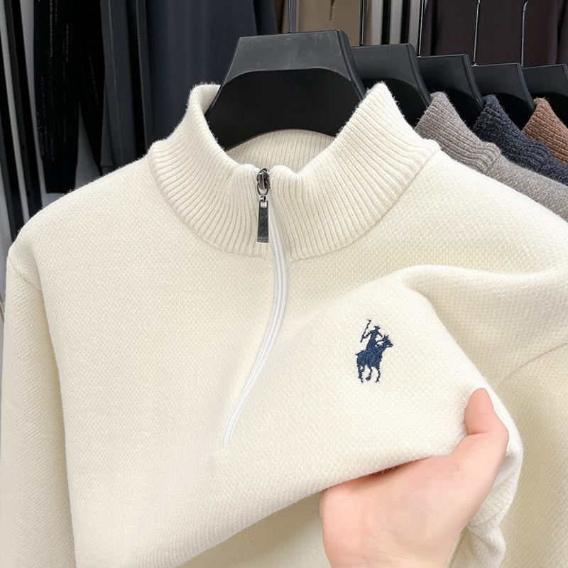 Men'S Fashion Zip Sweater - Winter Add Layers to Men's Knitted
