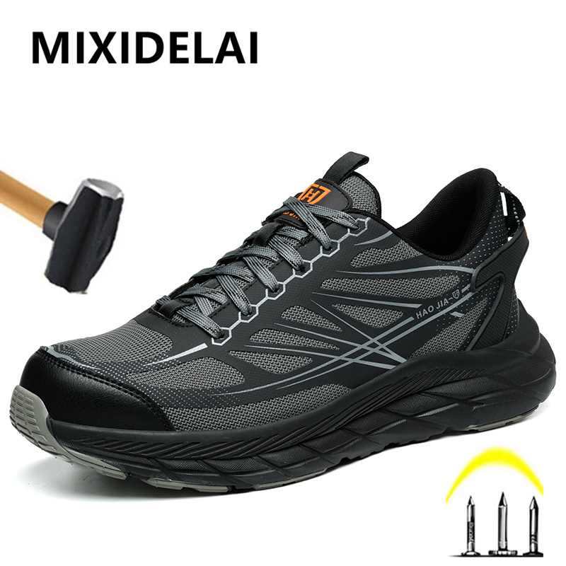 Mens Fashion Trainers - Fashion Work Sneakers Steel toe shoes