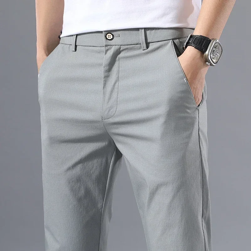 Formal Trouser Stretch - 2022 Men's Thin Pants Solid Color