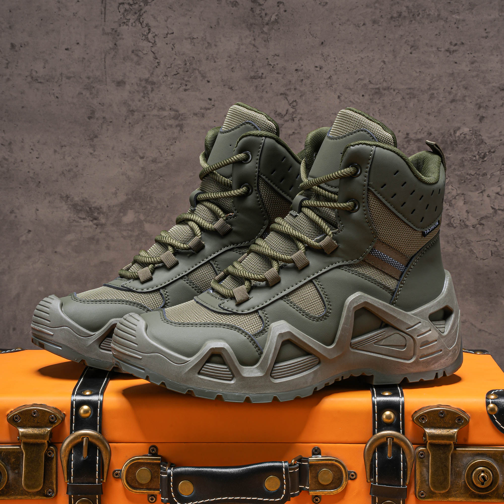 Fashion Men'S Boots - Men's high top boots, hiking boots,