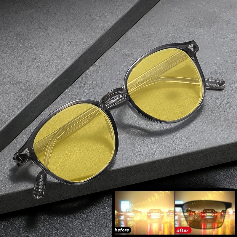 Yellow Men'S Fashion - New Retro Night Vision Glasses Men