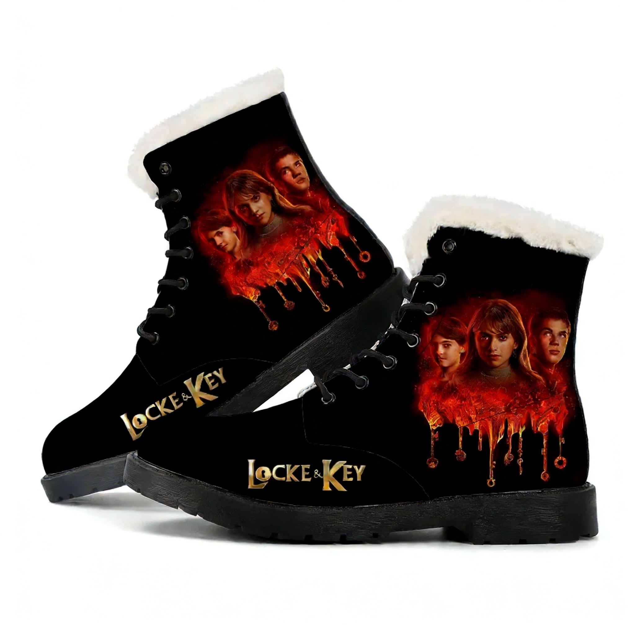 Men Fashion Key - Locke & Key Plush Boot Mens