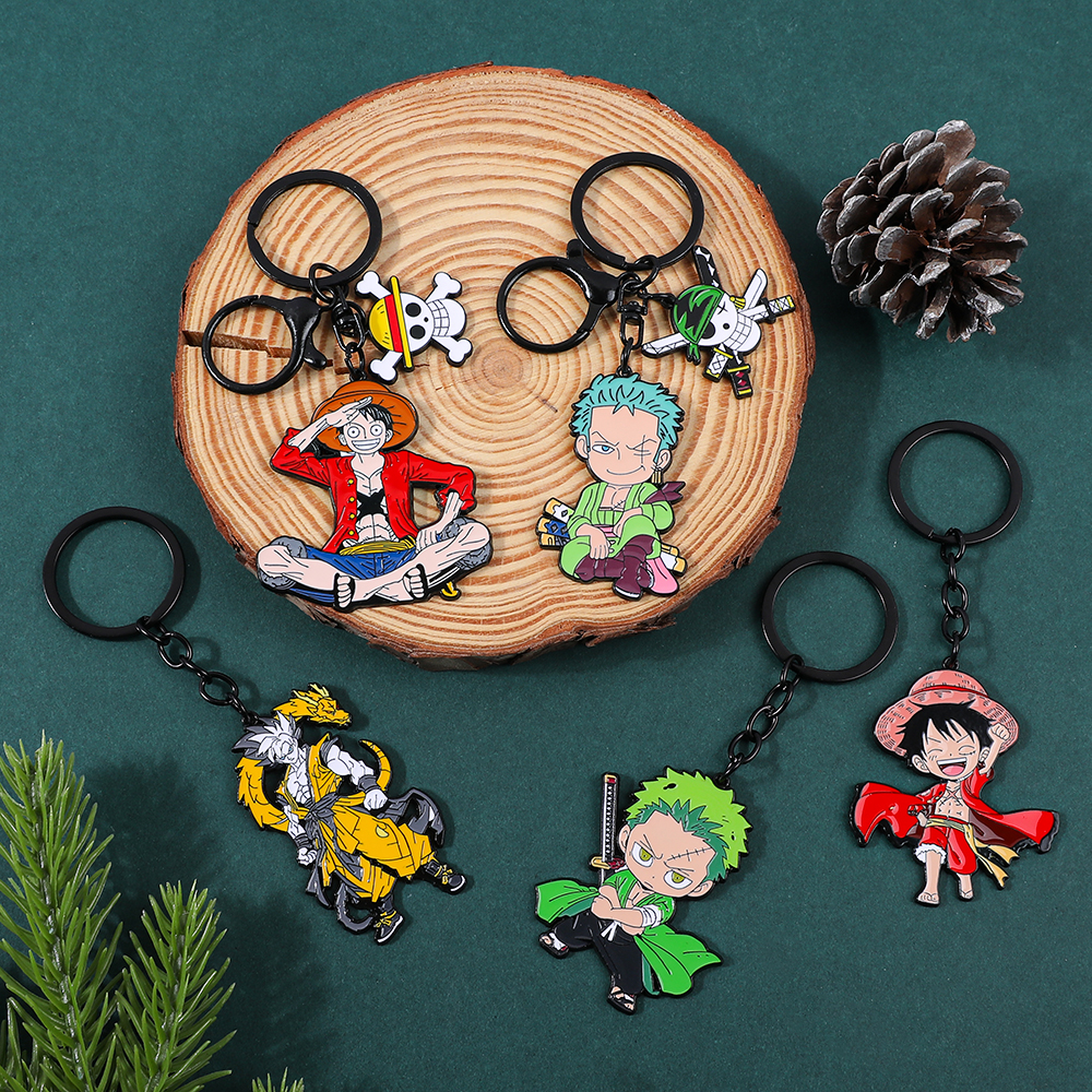 Men Fashion Key - One Piece Anime Keychain Featuring Monkey