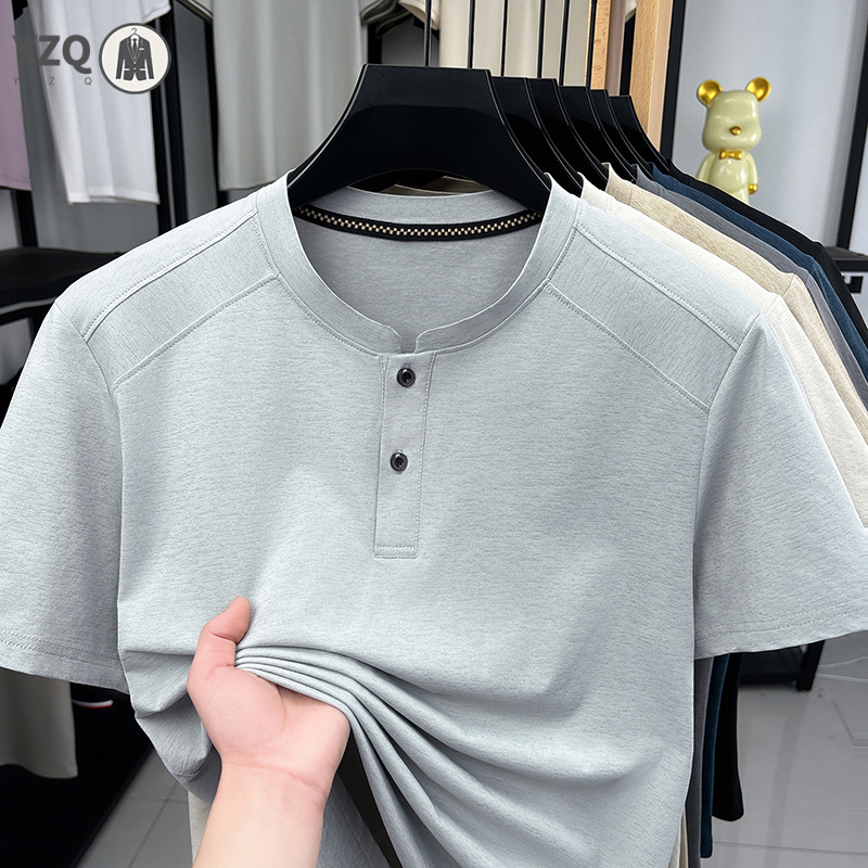 2026 Fashion Men's Henley Neck - Mens Fashion Casual 2026 avis et prix