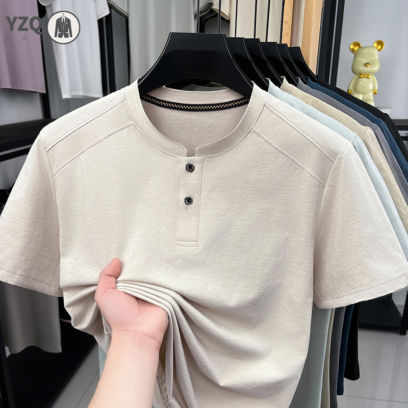 2026 Fashion Men's Henley Neck - Mens Fashion Casual 2026 avis et prix