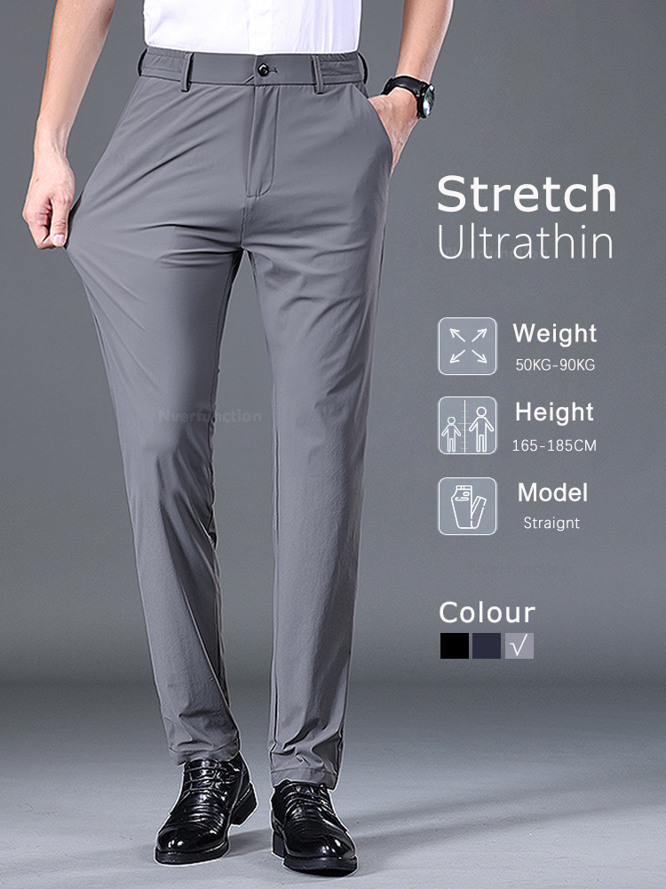 Summer Thin Stretch Trousers M - Formal Trouser Stretch avis et prix