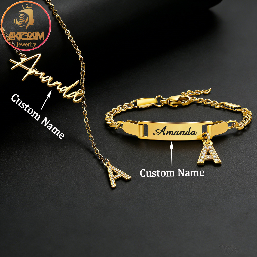 Akizoom Custom Name Zircon Let - Men'S Fashion Jewelry Bracelets avis et prix