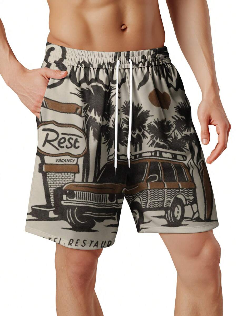 Mens Beach Trip Print Board Sh - Swim Trunk Shorts avis et prix