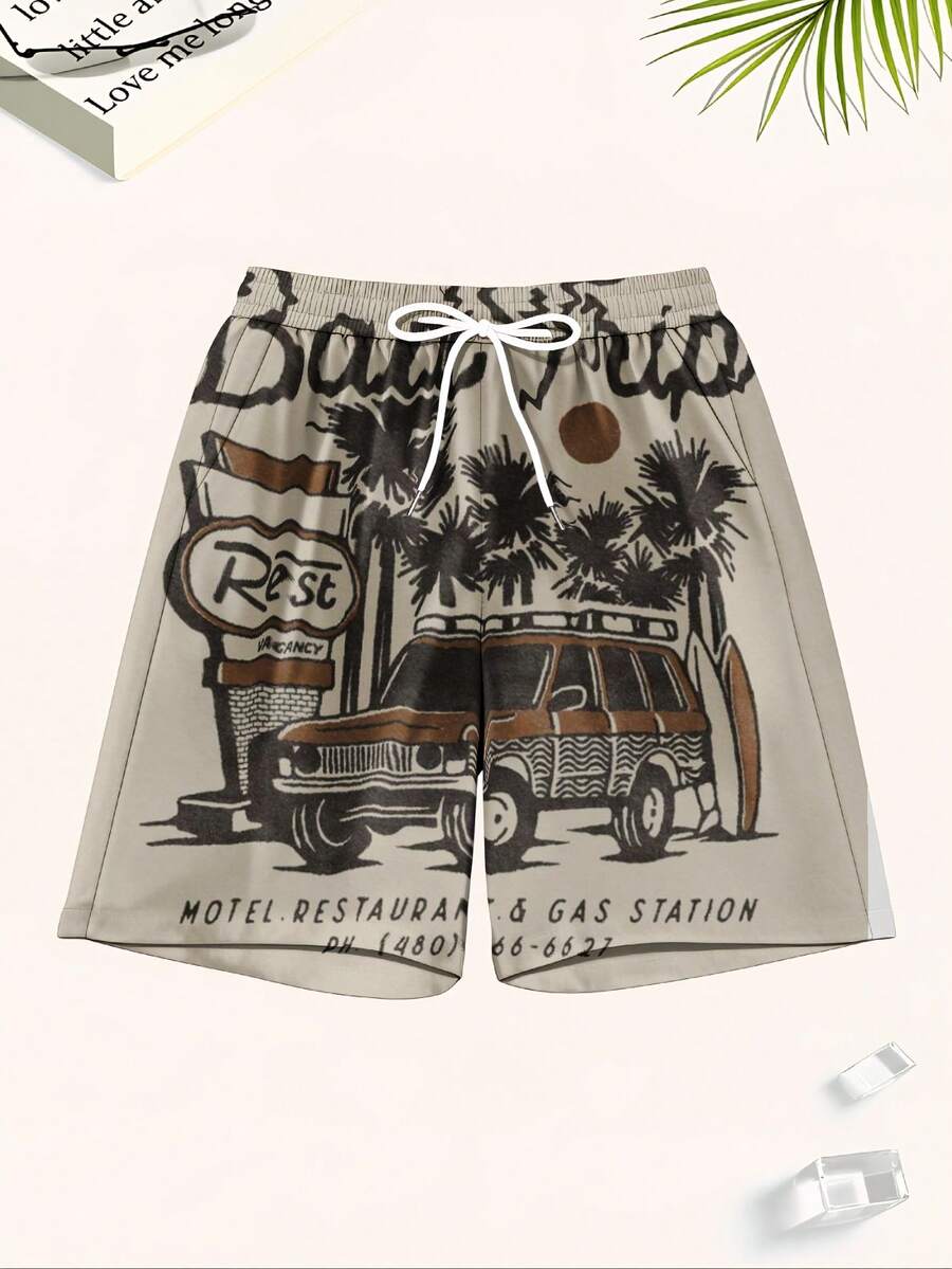 Mens Beach Trip Print Board Sh - Swim Trunk Shorts avis et prix
