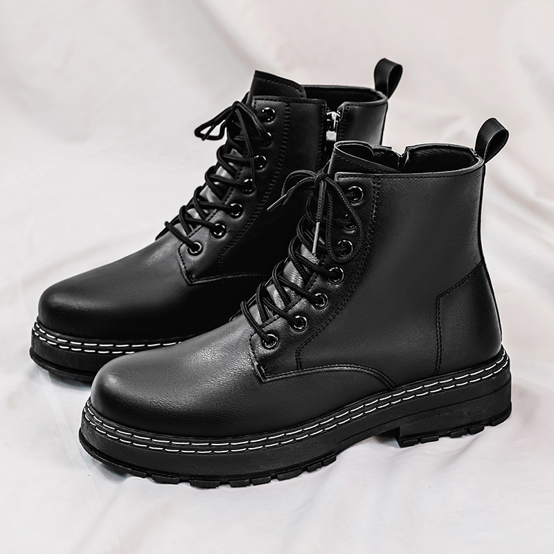 Men's 4-Season Black Patent Le - Fashion Men'S Boots avis et prix