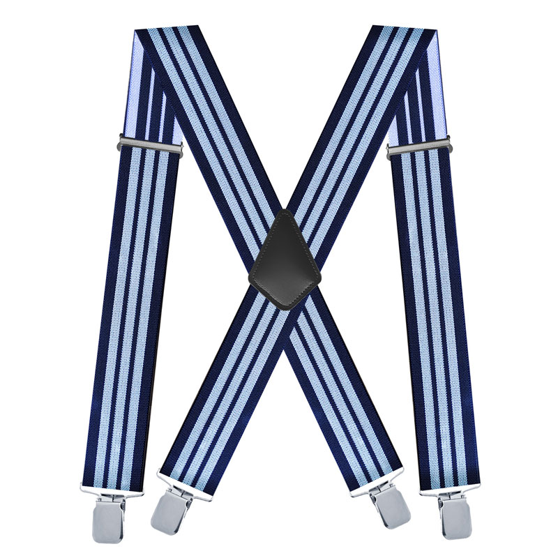 Stripes Men's Suspenders X Bac - Suspenders Clip Men avis et prix