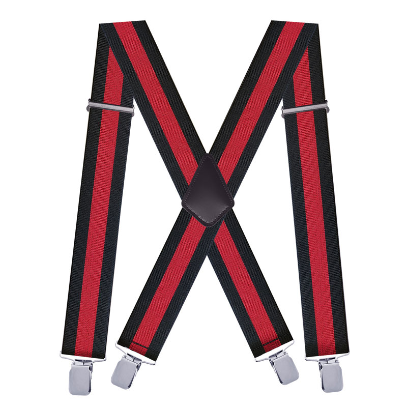 Stripes Men's Suspenders X Bac - Suspenders Clip Men avis et prix