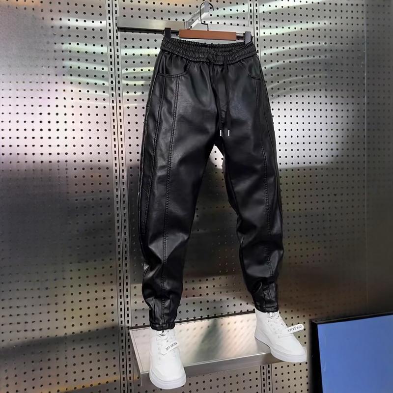 Leather Pants Men's Hip Hop Ha - Jogger Sweatpants Men avis et prix
