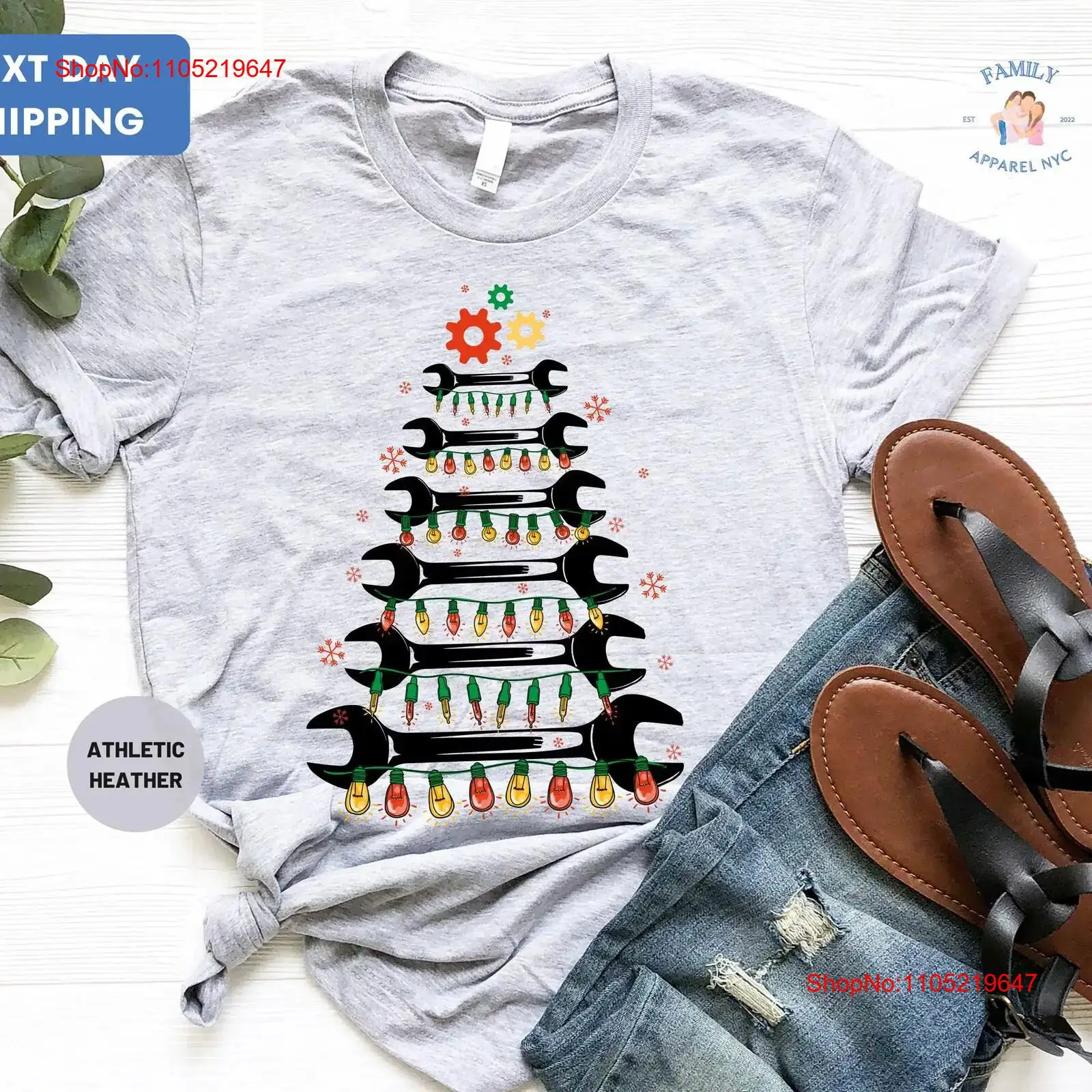 Wrench Christmas Tree T Shirt  - Men'S Fashion Garage avis et prix