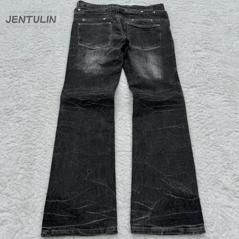 Y2K Retro Jeans Damaged Washed - Men'S Fashion Jeans And Boots avis et prix
