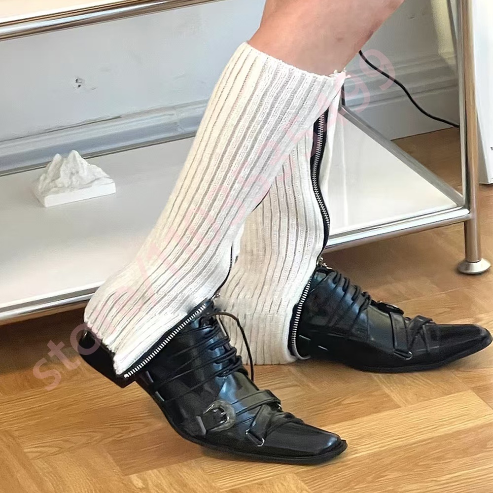 Black Pointed Toe Women's Thic - Belt Mens Fashion avis et prix