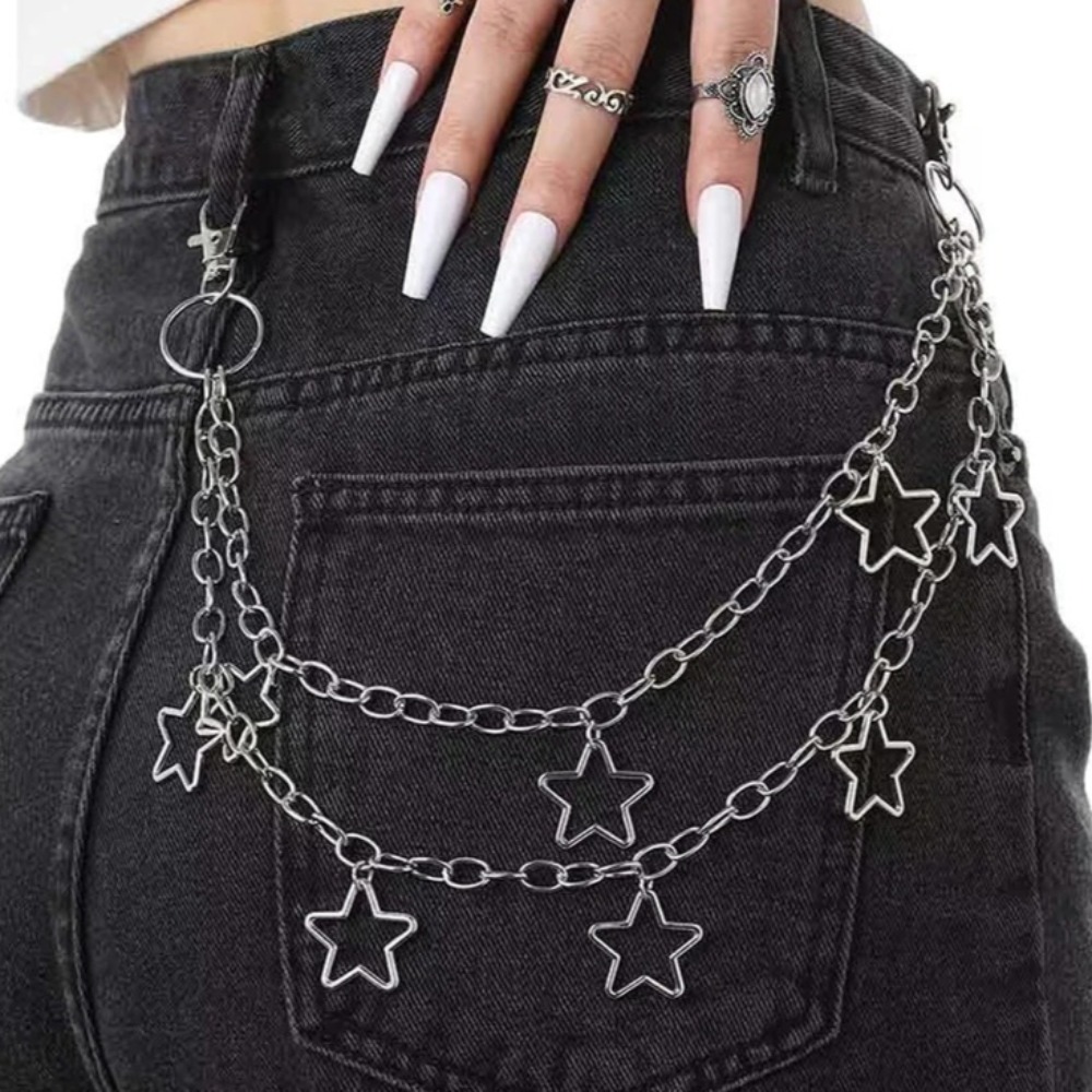 Punk Star Double Layer Waist C - Belt Mens Fashion avis et prix