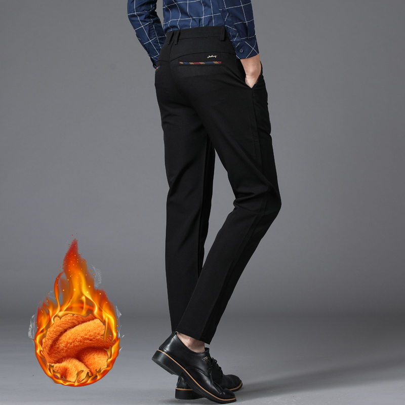Winter New Men's Warm Thermal  - Formal Trouser Stretch avis et prix