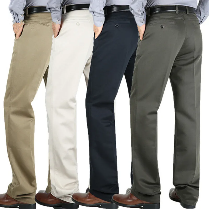 White Pants Men Office Formal  - Formal Trouser Stretch avis et prix