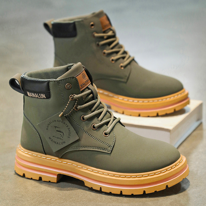Classic Men High Top Boots Hig - Yellow Men'S Fashion avis et prix