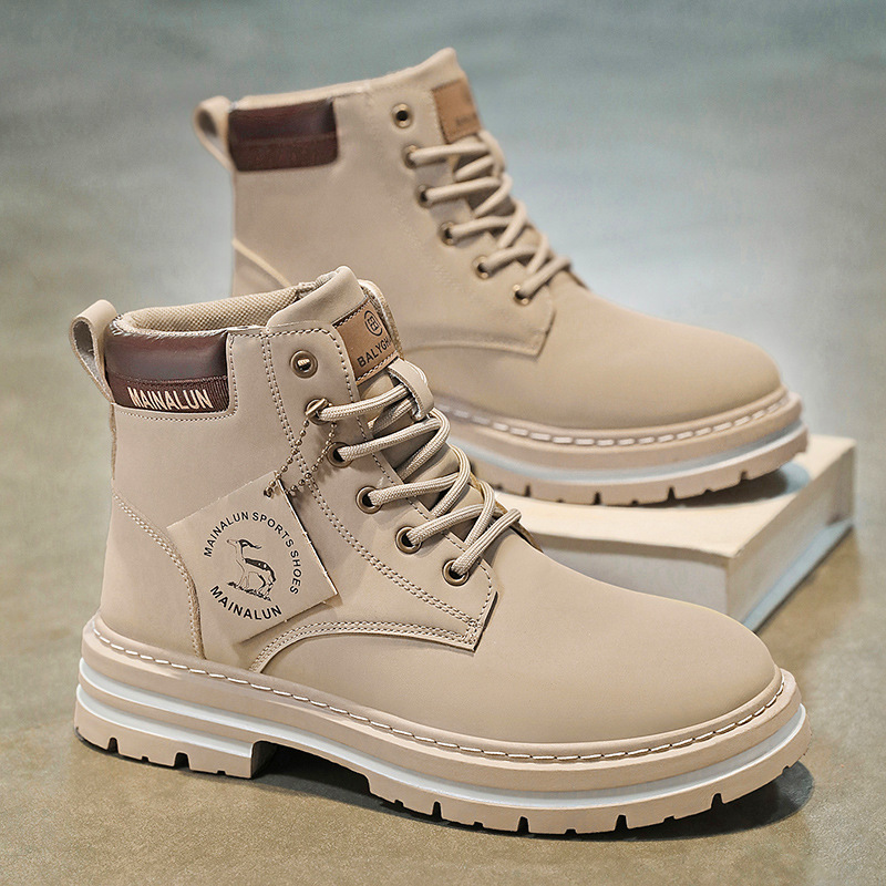 Classic Men High Top Boots Hig - Yellow Men'S Fashion avis et prix