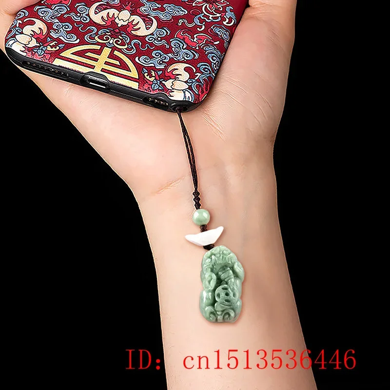 Burmese Emerald Pixiu Yuanbao  - Men Fashion Key avis et prix