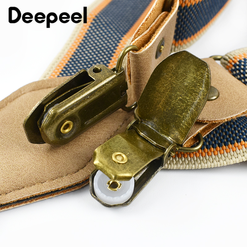1Pc Deepeel 2/2.5*120cm Retro  - Suspenders Clip Men avis et prix