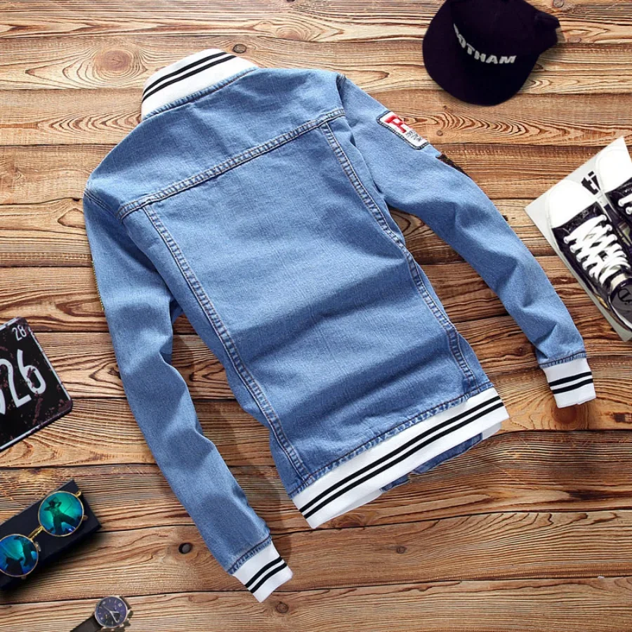 New 2026 Men's Denim Jackets F - Mens Fashion Denim Jacket avis et prix
