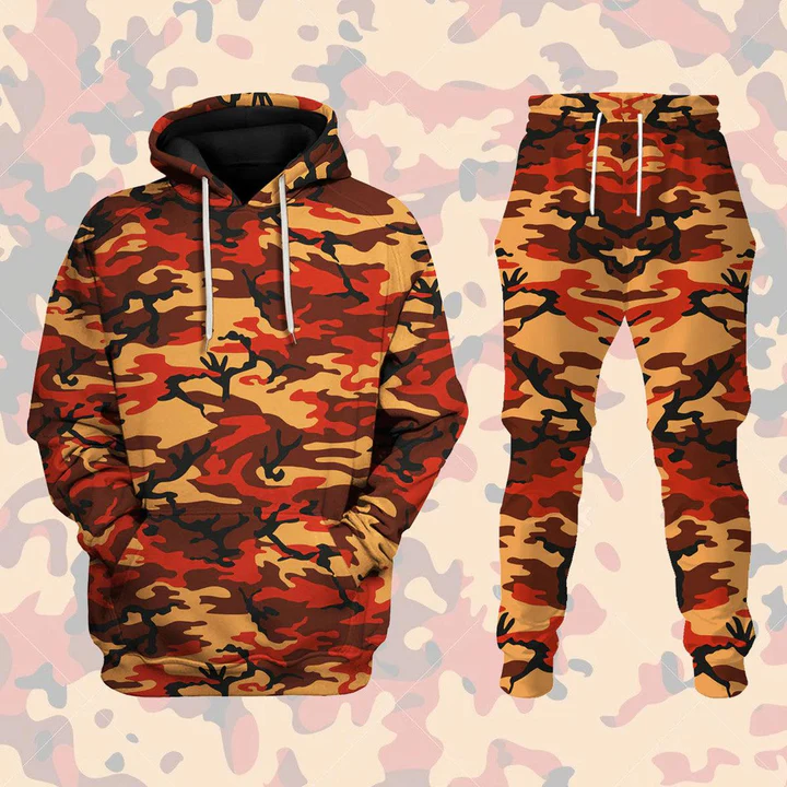 Men's Camouflage 3D Hoodies Pa - Mens Fashion Camo Pants avis et prix