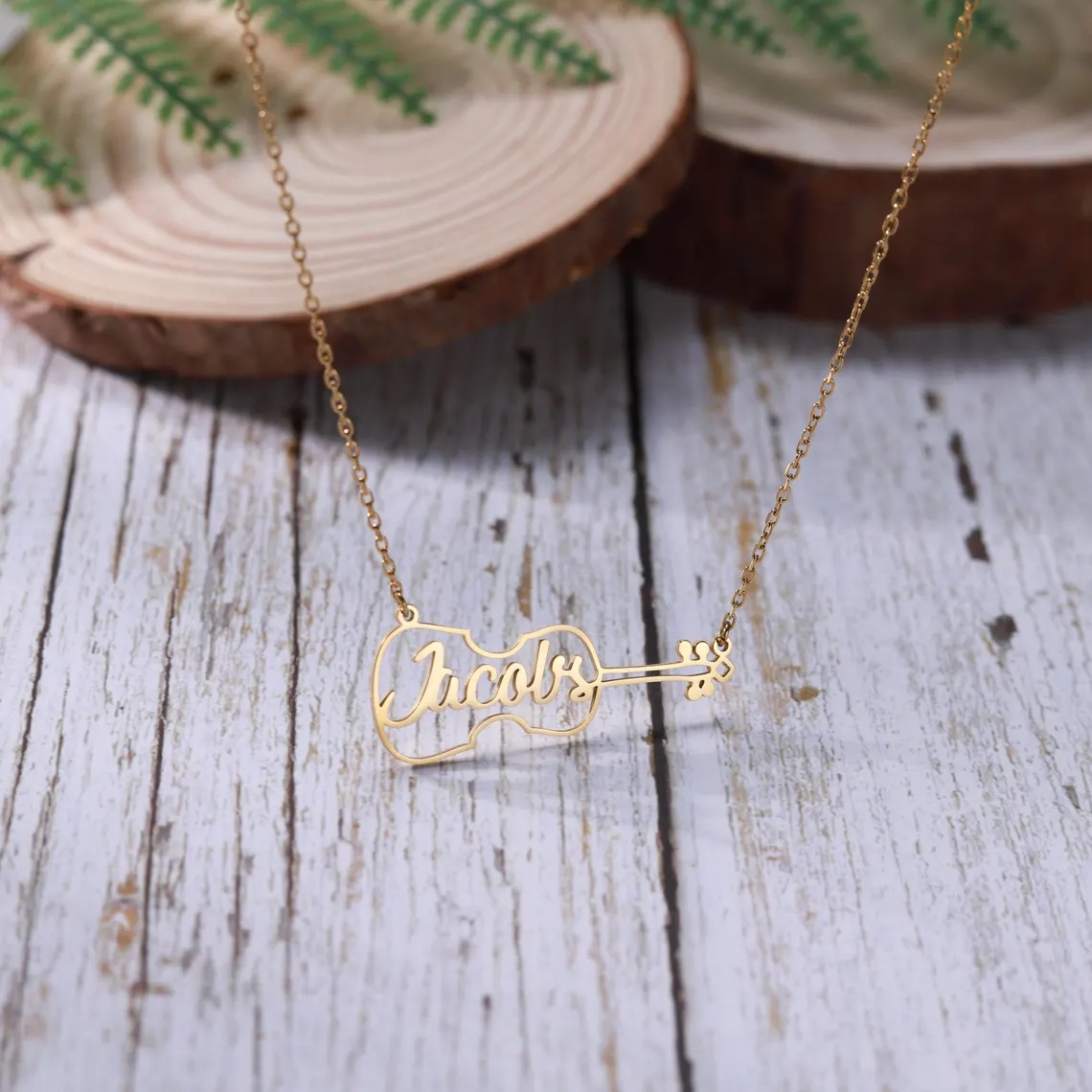 Customized Name Guitar Pendant - Men'S Fashion Jewelry Bracelets avis et prix