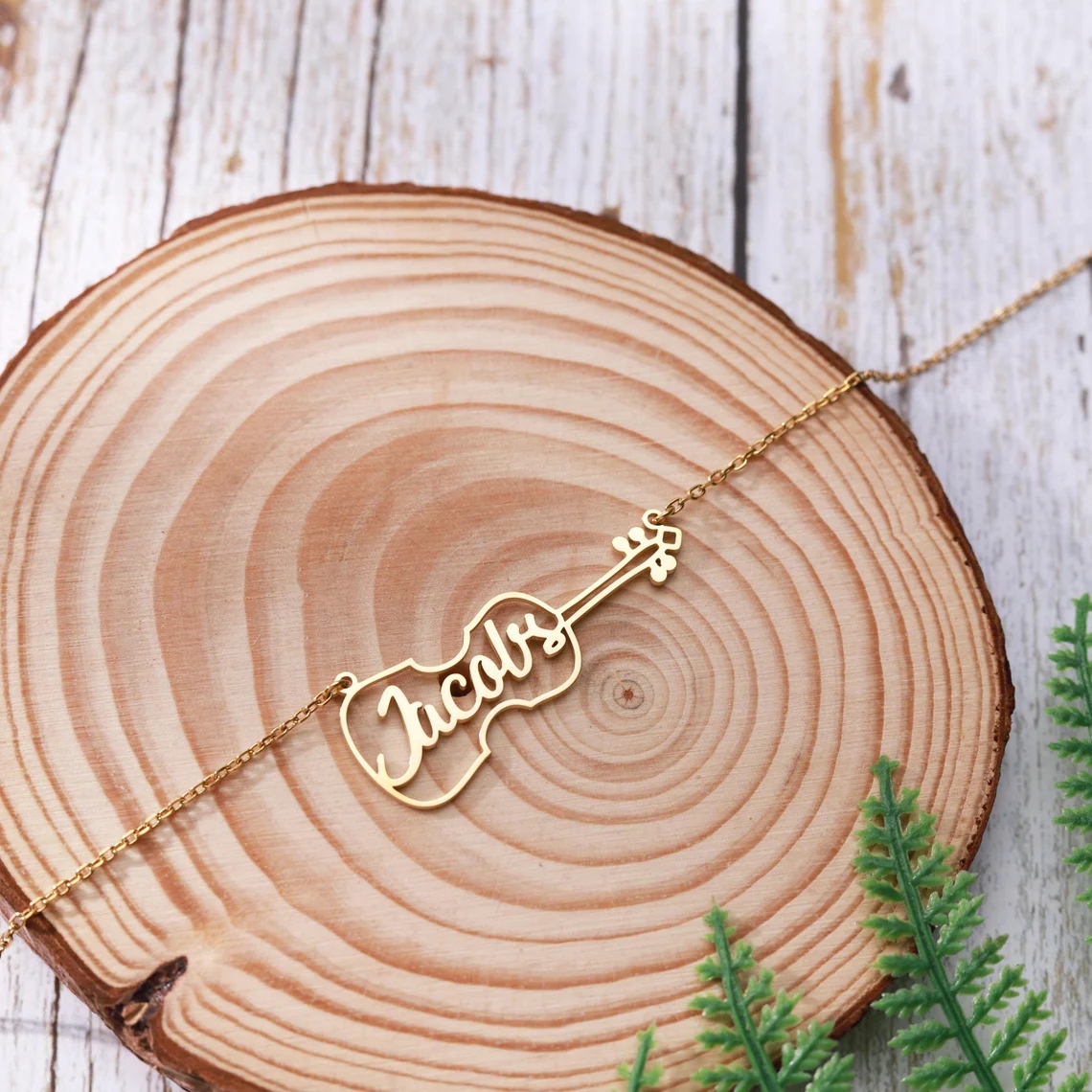 Customized Name Guitar Pendant - Men'S Fashion Jewelry Bracelets avis et prix