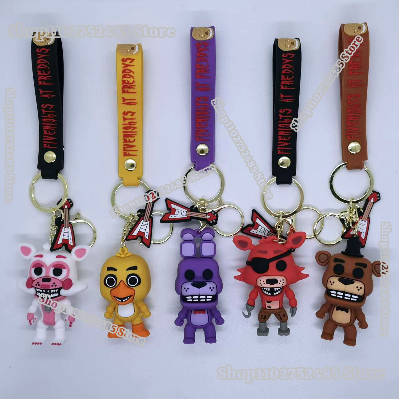 5pcs Cartoon Anime FNAF Figure - Men Fashion Key avis et prix