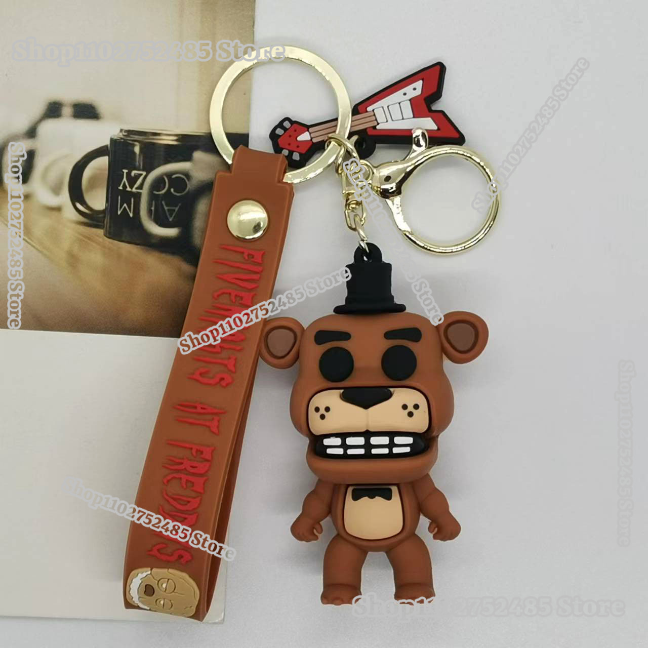 5pcs Cartoon Anime FNAF Figure - Men Fashion Key avis et prix