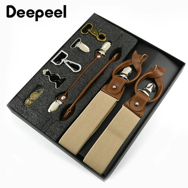 Deepeel 1Set 3.5*125cm Busines - Suspenders Clip Men avis et prix