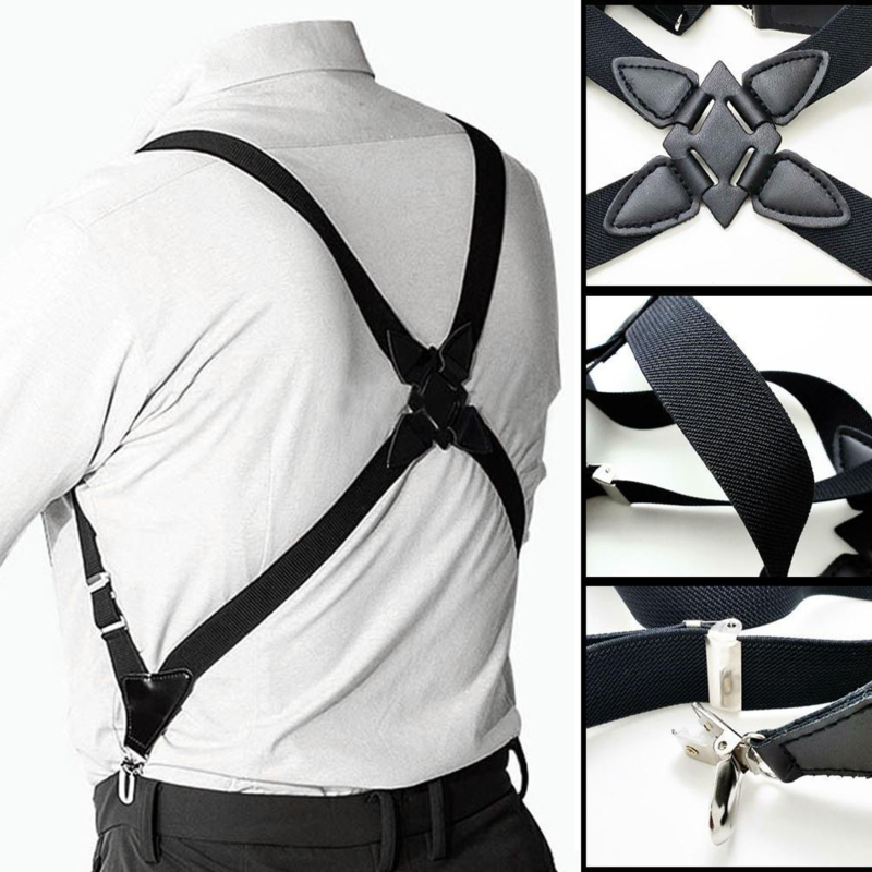 Men's Suspenders Adjustable Br - Suspenders Clip Men avis et prix