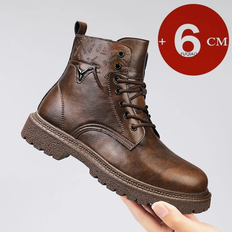 6cm Invisible Height Increasin - Fashion Men'S Boots avis et prix