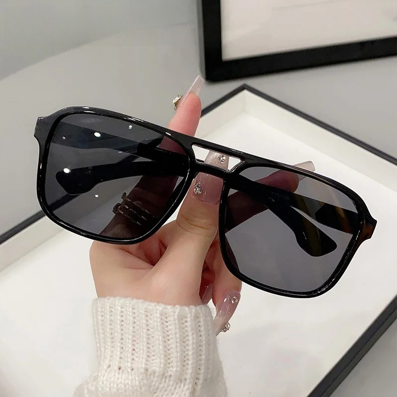 Square Double Bridges Sunglass - Yellow Men'S Fashion avis et prix