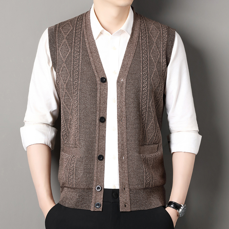 Autumn Winter Mens Vest Casual - Men'S Fashion Zip Sweater avis et prix