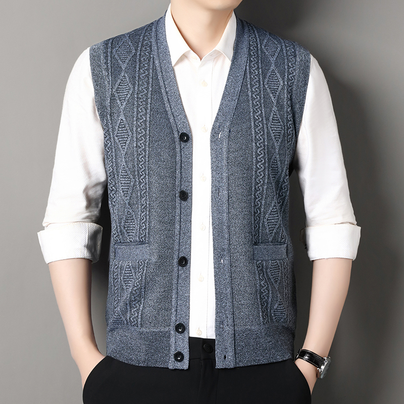 Autumn Winter Mens Vest Casual - Men'S Fashion Zip Sweater avis et prix