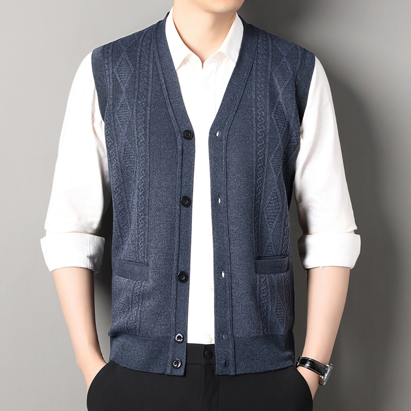 Autumn Winter Mens Vest Casual - Men'S Fashion Zip Sweater avis et prix
