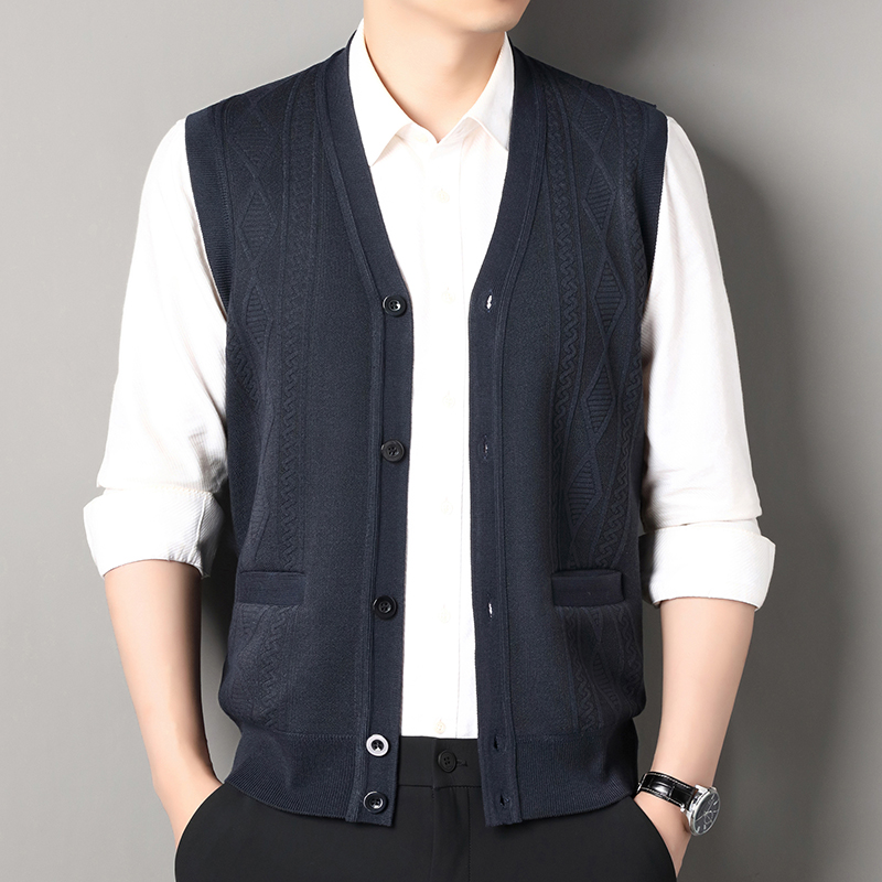 Autumn Winter Mens Vest Casual - Men'S Fashion Zip Sweater avis et prix