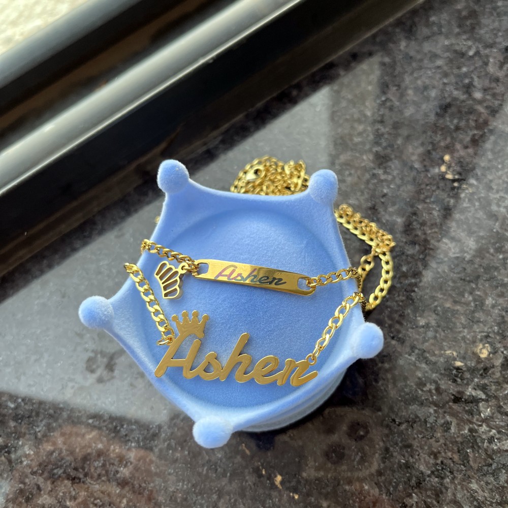 DUOYING Custom Name Necklace F - Men'S Fashion Jewelry Bracelets avis et prix