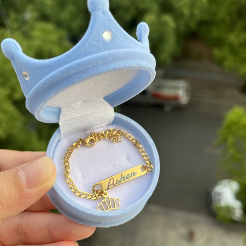 DUOYING Custom Name Necklace F - Men'S Fashion Jewelry Bracelets avis et prix