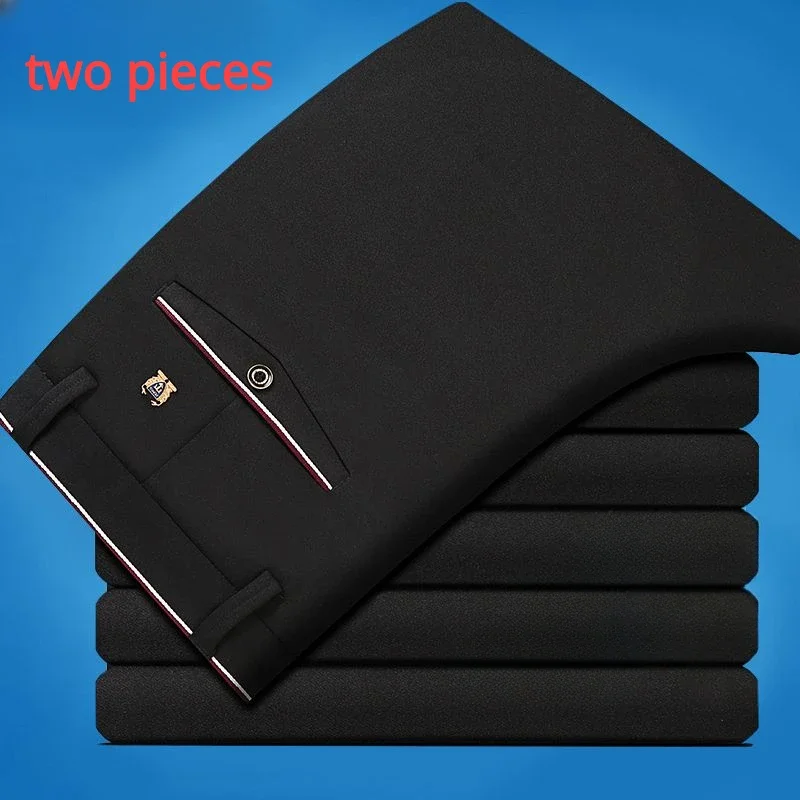 Casual Suit Pants Stretch Men' - Formal Trouser Stretch avis et prix