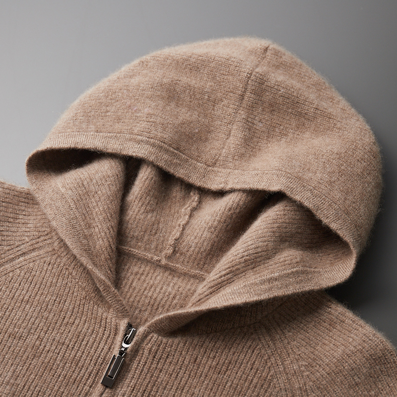 Autumn and winter 100% pure ca - Men'S Fashion Zip Sweater avis et prix