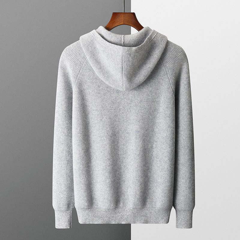 Autumn and winter 100% pure ca - Men'S Fashion Zip Sweater avis et prix